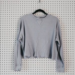 lavender cropped thermal - brandy melville